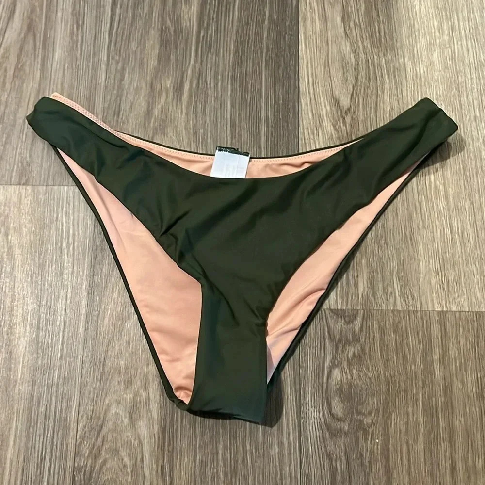 NWT J. Crew Green Bikini Bottom